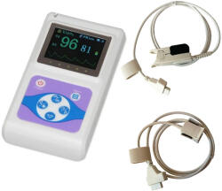 CONTEC Pulsoximetru profesional Contec CMS60D, model 2025, senzor adulti, pediatric, masoara saturatia de oxigen si rata pulsului