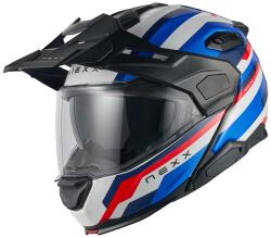 NEXX Helmets X. Lifecountry Westbound felhajtható bukósisak kék-piros