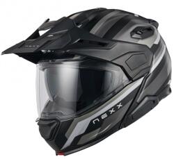 NEXX Helmets X. Lifecountry Westbound felhajtható bukósisak matt fekete-szürke