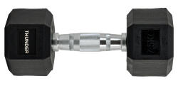 THUNDER HEX 7, 5 kg hexagonális kézi súlyzó 7, 5 KG fekete
