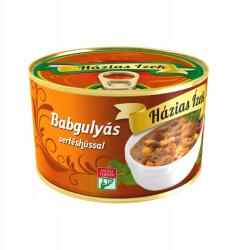 Hazias Izek Sertéspörkölt babbal 400g , konzerv Babgulyás Sertéshússal