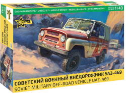 Zvezda UAZ-469 1: 43 (43007) makett autó (43007)