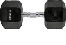 THUNDER HEX 20 kg hexagonális kézi súlyzó 20 KG fekete