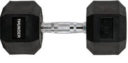 THUNDER HEX 15 kg hexagonális kézi súlyzó 15 kg fekete