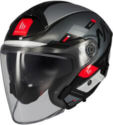 MT Helmets Casca moto open MT Cosmo SV Silence negru-gri-alb (MT1361C42121)