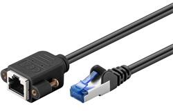 Goobay S/FTP CAT 6A hosszabbító kábel, 5 m, fekete (65645)