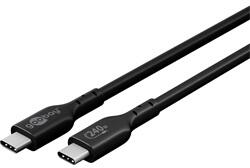 Goobay USB-C 2.0 Gen 1 adat és gyorstöltő kábel, 240W, 1m, fekete (61717)