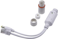 Nestron NOS-11E-12D-W 12V PoE splitter, PoE bemenet / 12VDC+10/100 Ethernet kimenet, max. 30W, IP67 (NOS-11E-12D-W)