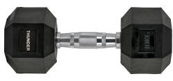 THUNDER HEX 10 kg hexagonális kézi súlyzó 10 KG fekete
