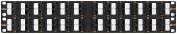 NIKOMAX Patch panel UTP, CAT5e, 48 portos, szerszámmal szerelhető, 2U, döntött (NMC-RP48UD2-AN-2U-BK)