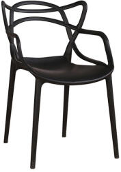 King Home HILO Premium Polipropilén Szék Fekete Matt Művészi (KHM-PP-936-BLACK)
