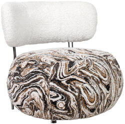 King Home Low Teddy Fotel Bézs Melange Márvány Mintás (KHM-KH1501100317)