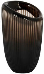 Richmond Interiors Richmond Bodi L Bordázott Üveg Váza Sötétbarna (KHM--VA-0312)