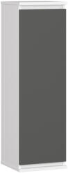 AKORD Furniture Factory AKORD CLP Fali Vitrin Szekrény Fehér-Grafitszürke Matt (AKO-OP0CLPW30BIASZAR)