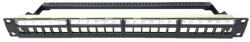 NIKOMAX Patch panel STP, Keystone, 24 portos, 1U (NMC-RP24S-BLANK-ST-1U-BK)