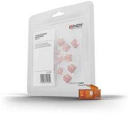 Lindy Dugó biztonsági, Port Blocker, RJ45 narancssárga (20db/csomag) (40481)