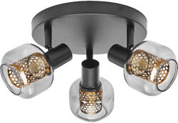 OSRAM DECOR SPOT FIREFLY beltéri oldalfali lámpatest fekete színben, 3db E14 foglalattal, IP20 védettséggel, 5 év garanciával, 220-240V ( 4058075838093 ) (4058075838093)