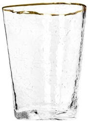Kare Design KARE Hommage Kézműves Üvegpohár Arany Szegéllyel 300ml (KHM-60909)