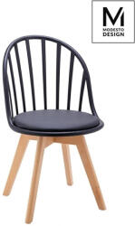 Modesto Design Modesto Albert Étkezőszék Polipropilén Fekete Bükkfa (KHM-PW801-BLACK)