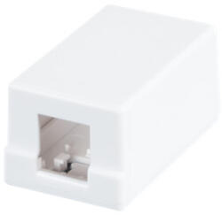 NIKOMAX Falon kívüli doboz, 1 portos, fehér, NETLAN, 10db-os (EC-UWO-1KJ-WT-10)