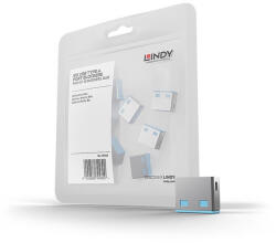 Lindy Dugó biztonsági, Port Blocker, USB A, kék (10db/csomag) (40462)