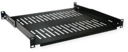 VALUE Polc 19" fix 485 x 400mm, max 25kg, 1U, fekete (26.99.0403-5)
