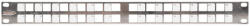 NIKOMAX Patch panel, 1U döntött, moduláris (NMC-RP24-BLANK-AN-1U-MT)