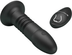 Pretty Love Plug anal din silicon cu 4 functii de vibratie si 4 functii de miscari sus si jos Vibrator Anal Pretty Love Magic Jingers (13.8cm)
