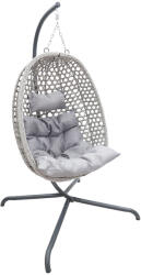  Függőszék MOLINE fekete állvánnyal, szürke
