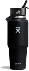 Hydro Flask 32 OZ Wide Flex Straw Travel Bottle Black Hőtartó kulacs