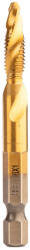 NEO TOOLS Gépi menetfúró, 2az1ben előfúró éllel, HSS-Titán, M6X1mm, hatszög szárral (08-953)