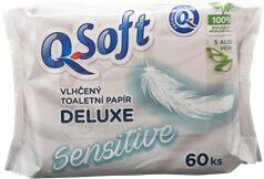 Q Puha, nedvesített toalettpapír 60 db Sensitive Deluxe