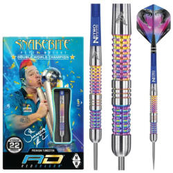 Red Dragon Dart szett Red Dragon steel Peter Wright Snakebite Rainbow Mamba 22g 90% gravírozva