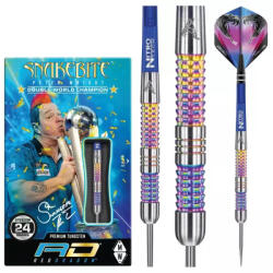 Red Dragon Dart szett Red Dragon steel Peter Wright Snakebite Rainbow Mamba 24g 90% gravírozott