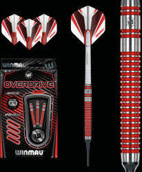 Winmau Darts soft szett Winmau Overdrive 20g 90% wolfram gravírozással