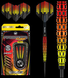 Winmau DART SZETT STEEL WINMAU FIRESTORM FLAME TAPERED 25G, 90% WOLFRAM gravírozott