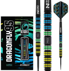 Red Dragon Dart szett steel Red Dragon Dragonfly 95 Black - Parallel 26g, 90% Gravírozott