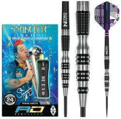 Red Dragon Dart szett Red Dragon steel Peter Wright Snakebite Black Racer, 24g, 90% gravírozással