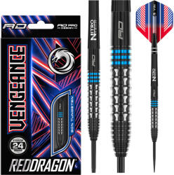 Red Dragon DART SZETT STEEL RED DRAGON VENGEANCE BLUE 24G 90% Gravírozott