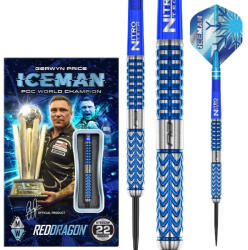 Red Dragon Dart szett steel Red Dragon Gerwyn Price Glacier 22g, 90% gravírozott