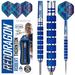 Red Dragon DART SZETT Red Dragon STEEL ROB THORNTON SENIORS WORLD CHAMPIONS COBALT SE 2022, 26g, 95% Gravírozott