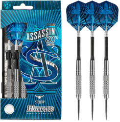 Harrows Dart szett Harrows steel, 26g, Assassin, 80% wolfram gravírozással