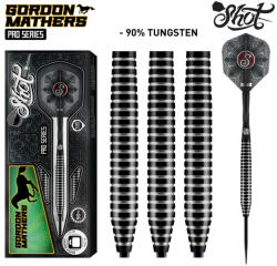 Shot DARTS SZETT SHOT STEEL, PRO SERIES GORDON MATHERS, 23G, 90% WOLFRAM Gravírozott