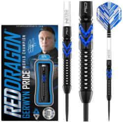 Red Dragon Gerwyn Price Blue Ice SE steel darts 22g 90% Gravírozott