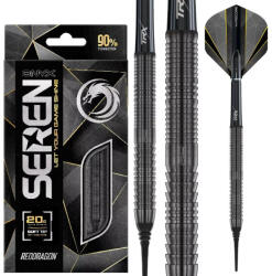 Red Dragon Dart szett soft Red Dragon Seren 1 Onyx 18g, 90% gravírozott