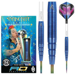 Red Dragon Dart szett steel 24g Peter Wright Snakebite PL15 Blue, 90% Wolfram gravírozással