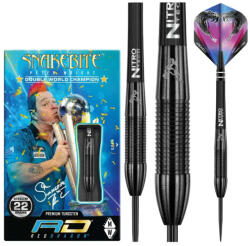 Red Dragon Dart szett Red Dragon steel Peter Wright Snakebite 3 Black 22g, 90% gravírozva