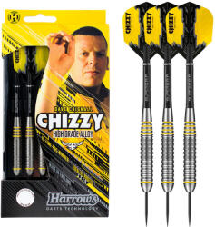 Harrows Dart szett Harrows steel 23g, Chizzy brass gravírozva