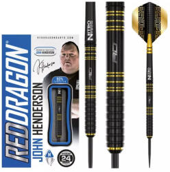 Red Dragon DART SZETT STEEL RED DRAGON JOHN HENDERSON SPECIAL EDITION, 24g 90% Gravírozott