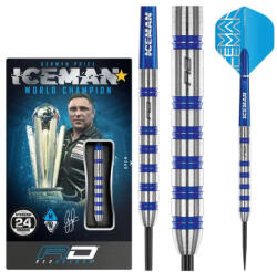 Red Dragon Dart szett Red Dragon steel Gerwyn Price Iceman Challenger, 24g, 85% gravírozással